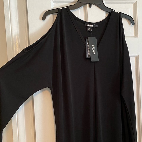 Black DKNY Cold Shoulder Dress - Picture 2 of 6
